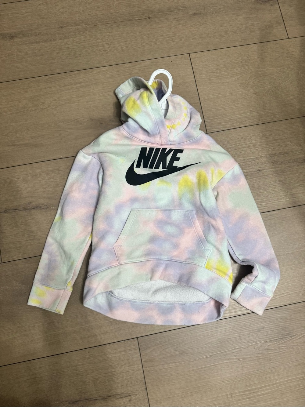 Nike Kids Pastel Tie-Dye Hoodie - Pink, Yellow & Blue